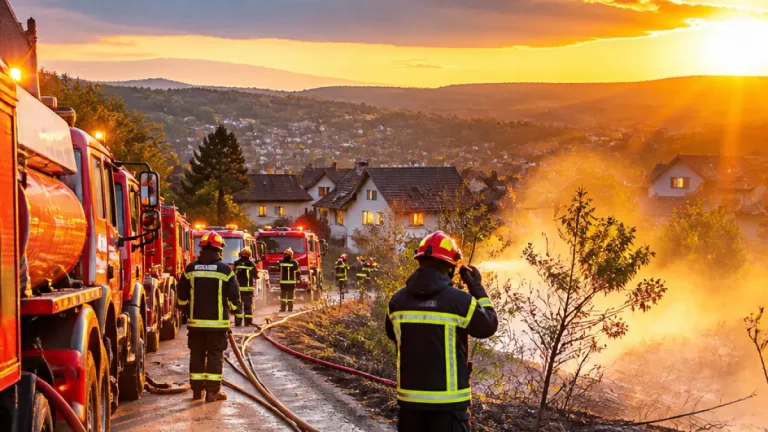 Plusieurs feux de végétation mobilisent pompiers en Corrèze et Haute‑Vienne, six maisons évacuées près de Brive