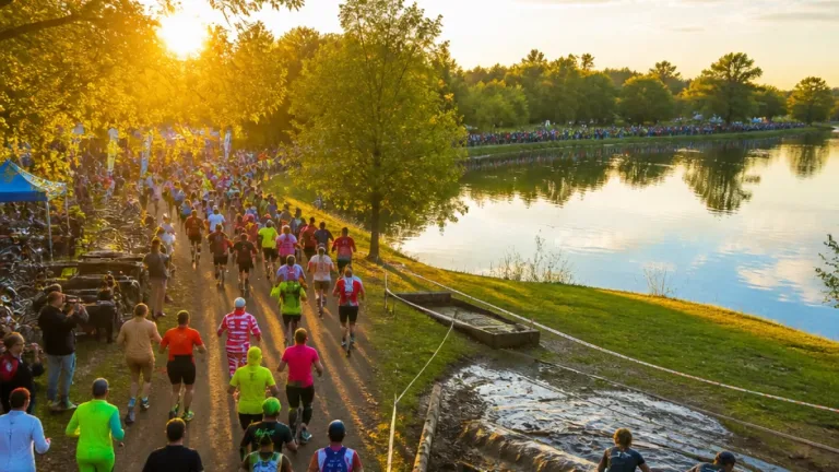 Poitiers : 1 688 coureurs et cyclistes participent au défi interentreprises au lac de Saint-Cyr