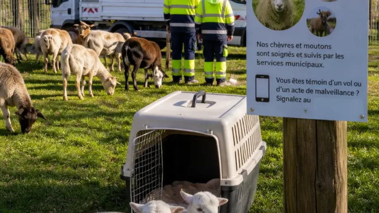 Poitiers : la Ville assure la gestion et les soins des chèvres et moutons du Pâtis