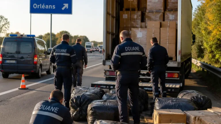 Près d’Orléans, 241,7 kg de cocaïne découverts dans un camion en route vers les Pays-Bas