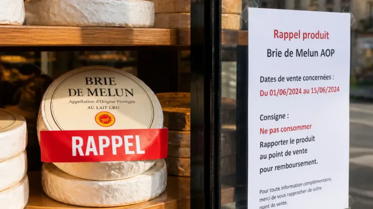 Rappel sanitaire : un lot de brie de Melun AOP impliqué dans une alerte alimentaire