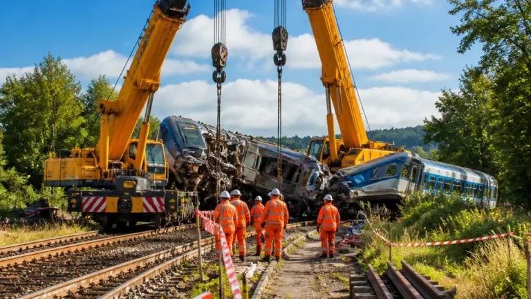 Relevage du train accidenté près de Rouen : des opérations longues et complexes démarrent