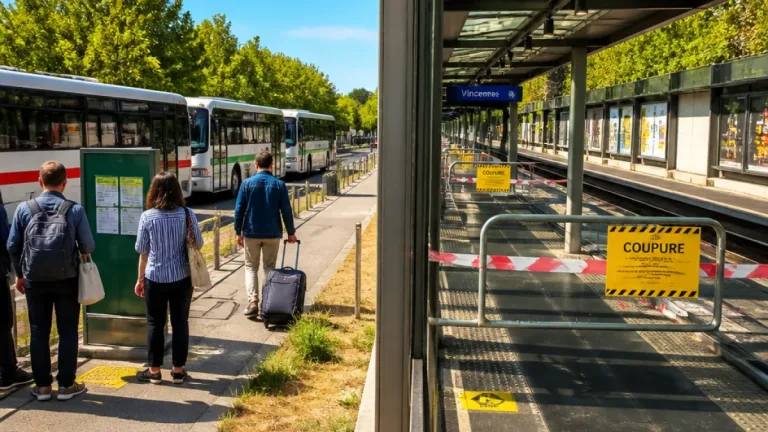 RER A : coupure totale entre Vincennes et Noisy-le-Grand du 8 au 23 août, services de substitution renforcés