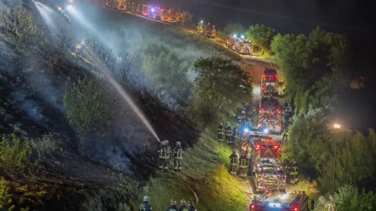Rotalier : un feu de végétation déclenché par un randonneur pressé mobilise plus de 50 pompiers