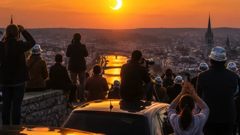 Rouen sous l’éclipse : foule, débrouille et émerveillement sur les belvédères