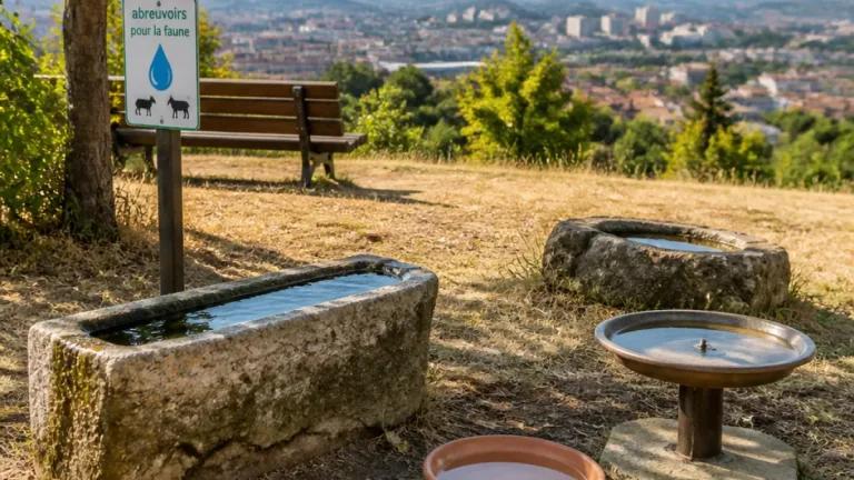 Saint‑Étienne installe 17 abreuvoirs dans ses parcs pour aider la faune pendant la canicule