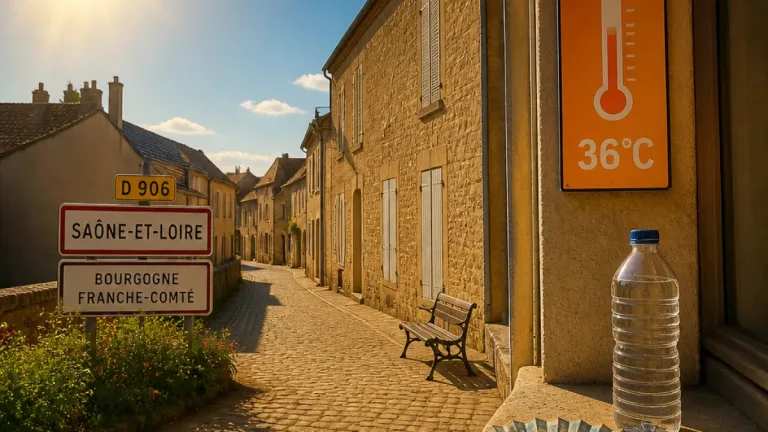Saône‑et‑Loire de nouveau en vigilance orange canicule, pic attendu mercredi