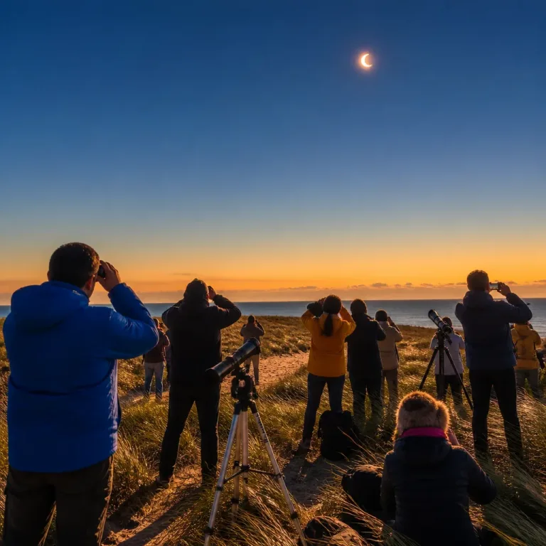 Éclipse solaire : l’Europe fascinée par un rare passage de la Lune, la France observe une phase partielle