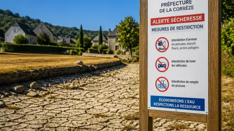 Sécheresse en Corrèze : la quasi-totalité du département placée en crise, nouvelles restrictions