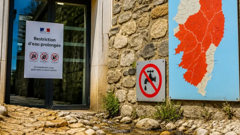 Sécheresse en Corse‑du‑Sud : la préfecture renouvelle l'alarme et maintient des restrictions jusqu'au 31 octobre