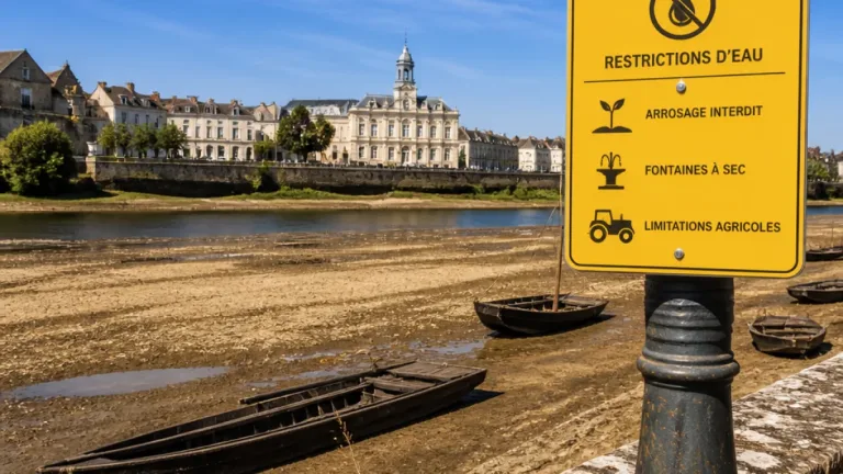 Sécheresse : la Loire‑Atlantique placée au niveau de crise pour l'eau potable, restrictions renforcées