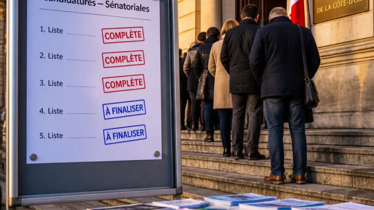 Sénatoriales en Côte‑d’Or : cinq listes déclarées, la course aux trois sièges s’organise