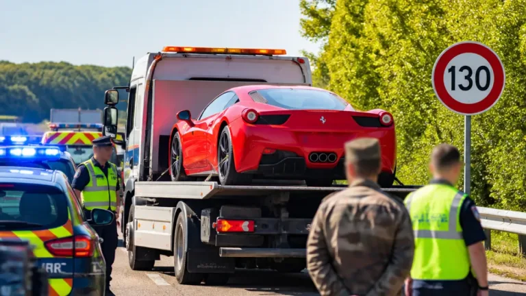 Sur l’A31, une Ferrari contrôlée à 190 km/h : permis retiré et véhicule en fourrière