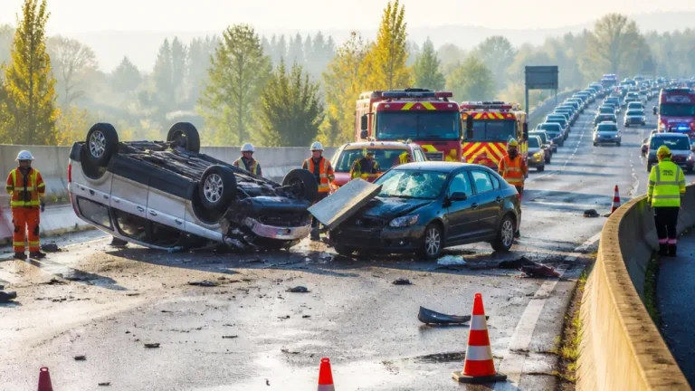 Sur l'A7 à Loriol‑sur‑Drôme, un capot traverse la chaussée et fait un blessé grave