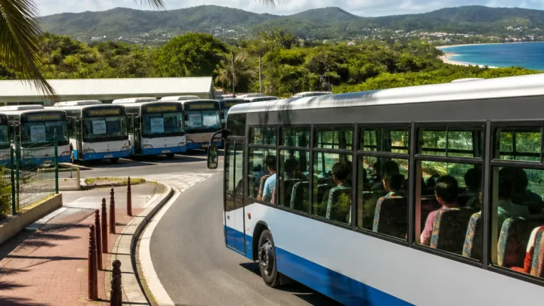 Transports en Martinique : reprise partielle dans le Nord, le Nord Caraïbe toujours à l'arrêt