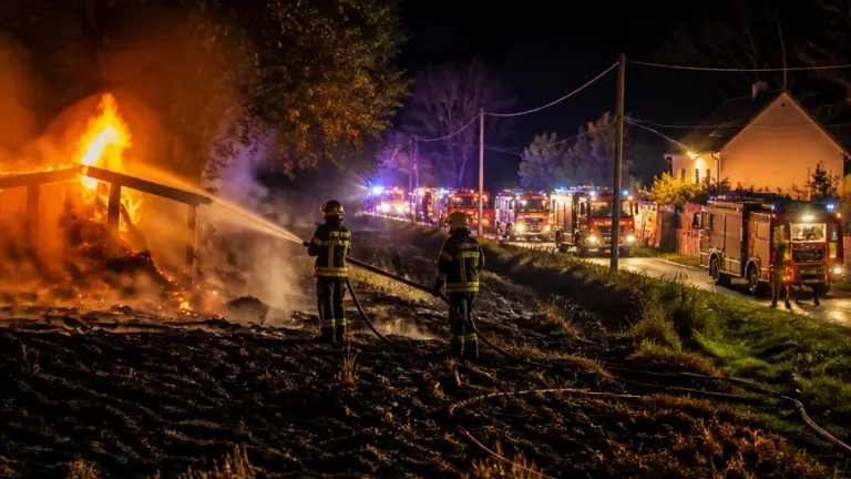 Un cabanon en feu provoque la mobilisation massive des pompiers à Saint‑Mars‑du‑Désert