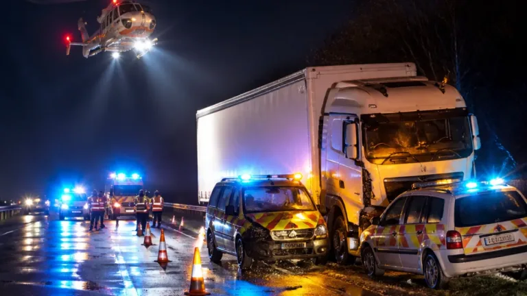 Un chauffeur de poids lourd tué dans une sortie de route à Landres sur la RD 15