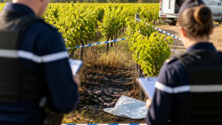 Un corps féminin partiellement calciné retrouvé dans des vignes à Saint‑Gilles, une enquête pour assassinat ouverte
