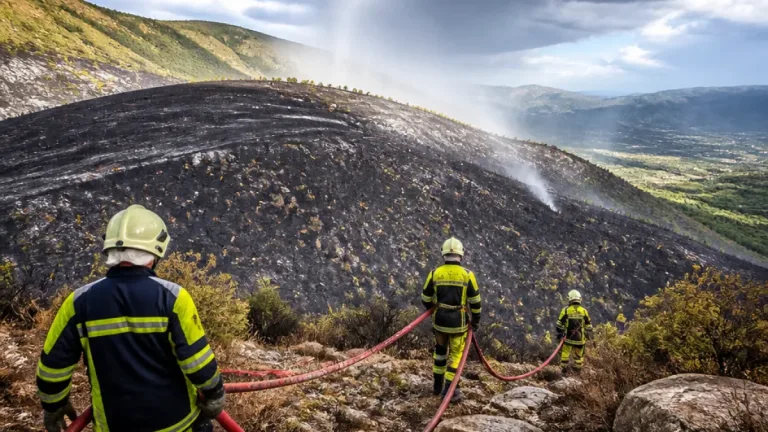 Un impact de foudre provoque un incendie à Val-de-Chalvagne : 5 000 m² de végétation brûlés