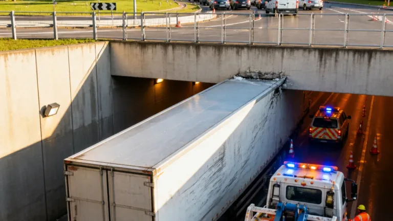 Un poids lourd bloque le tunnel de la N6 à Créteil‑Pompadour, circulation déviée