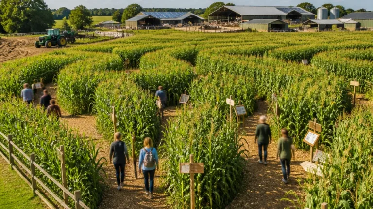Une agricultrice de l'Orne transforme son champ de maïs en labyrinthe pédagogique