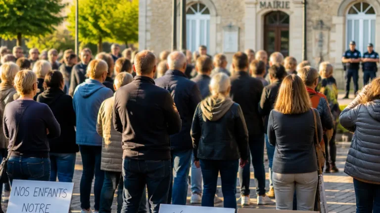 Une centaine de personnes rassemblées à Saint‑Aubin‑d’Aubigné après des plaintes visant un agent périscolaire
