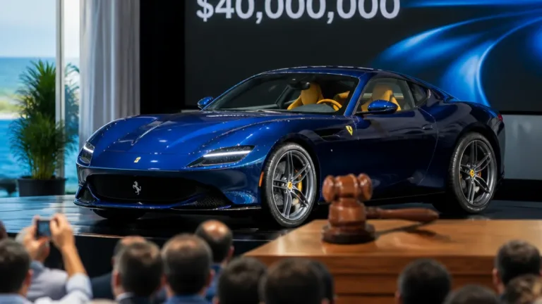 Une Ferrari électrique vendue 40 millions de dollars : record et levier caritatif