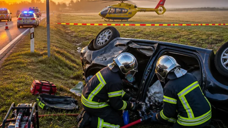 Vacherauville (Meuse) : un automobiliste de 29 ans grièvement blessé après une sortie de route