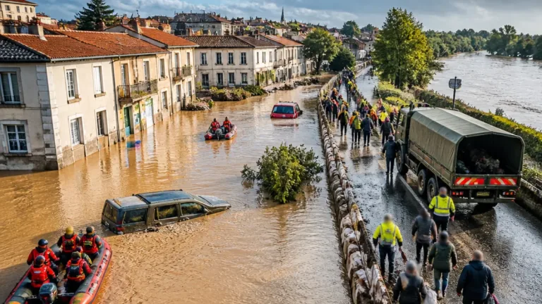 Valence : inondations majeures, plusieurs morts et centaines d’évacuations après des pluies extrêmes