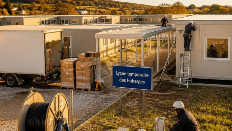 Vesoul : le lycée temporaire des Haberges prêt pour une rentrée sur site unique