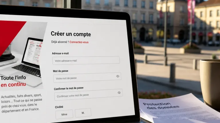 Vosges Matin précise la gestion des données lors de la création d’un compte