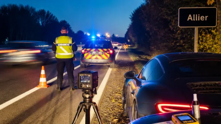 Week-end chargé pour les gendarmes de l'Allier : alcool, stupéfiants et pointes à 230 km/h