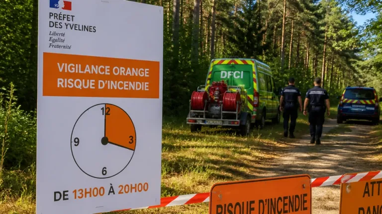 Yvelines : vigilance orange et restrictions renforcées pour risque de feux de forêt les 11 et 12 août