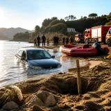 Ημιβυθισμένο αυτοκίνητο και όρυγμα με σταυρό στο Λασίθι: Ανοιχτές οι εκδοχές για το μυστηριώδες περιστατικό
