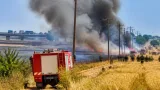 Φωτιά σε αγροτική έκταση κοντά στην Εγνατία — επιτόπια επέμβαση στην Αλεξάνδρεια