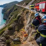 Αυτοκίνητο έπεσε σε γκρεμό στο Λασίθι: δύο γυναίκες τραυματίστηκαν και διασώθηκαν από την Πυροσβεστική