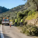 Συνεχίζονται οι εργασίες καθαρισμού στο επαρχιακό οδικό δίκτυο της Π.Ε. Λασιθίου με στόχο την ασφάλεια