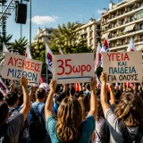 Κάλεσμα Σωματείου Ιδιωτικών Υπαλλήλων για συλλαλητήριο στη ΔΕΘ με αιτήματα αυξήσεων και 35ωρου
