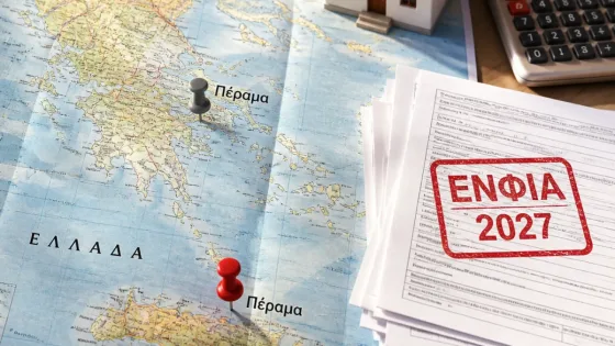 ΕΝΦΙΑ: Ανακοινώθηκε επέκταση — η λίστα περιλαμβάνει «Πέραμα» αλλά όχι την Αττική