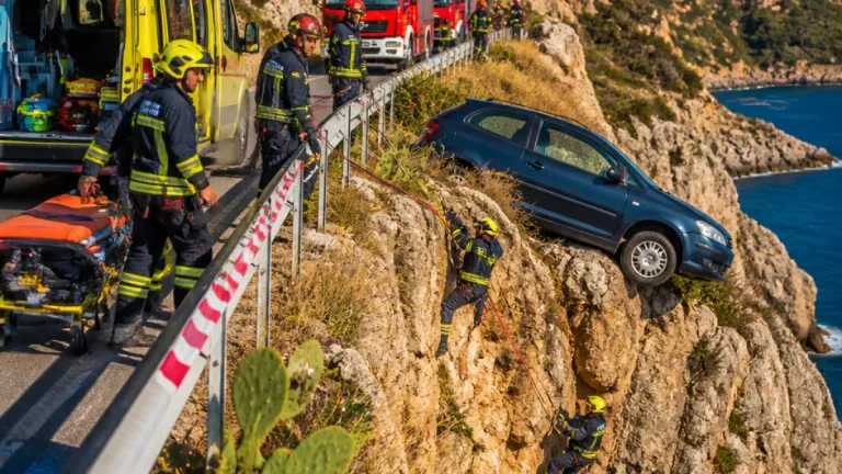 Χαλκίδα: Νεαρός οδηγός έπεσε σε χαράδρα 15 μ. στην περιοχή Ματσέζα — σοβαρή διάσωση