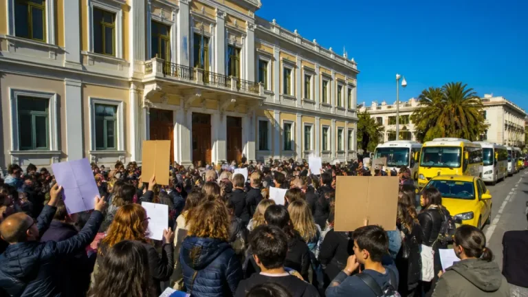 Χίος: Γονείς διαμαρτύρονται για τα σχολικά — Παρλαμάς καταλογίζει ευθύνες στην «δεξιά πολυκατοικία»