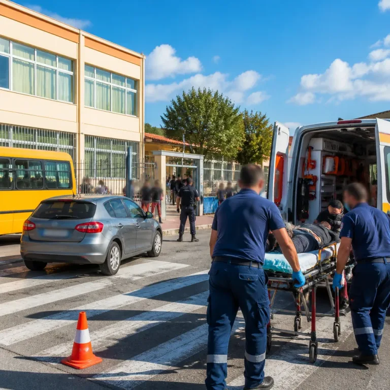 Μαθητής παρασύρθηκε έξω από σχολείο στη Γρα Λυγιά Λασιθίου — μεταφέρθηκε στο νοσοκομείο