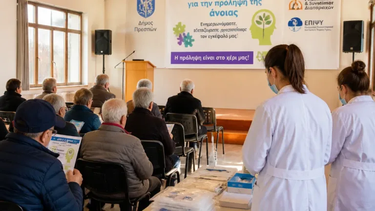 Δωρεάν τεστ μνήμης στην Πρέσπες: ενημέρωση και έλεγχος για άτομα άνω των 60