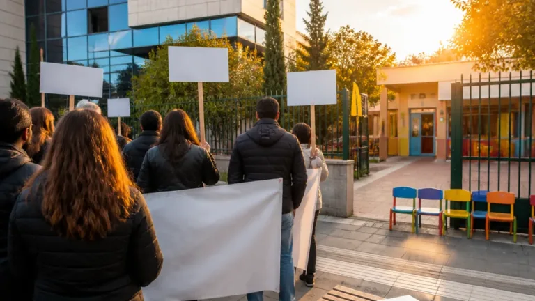 Ένταση στο Χαλάνδρι για τη μη ανανέωση των συμβάσεων επτά νηπιαγωγών