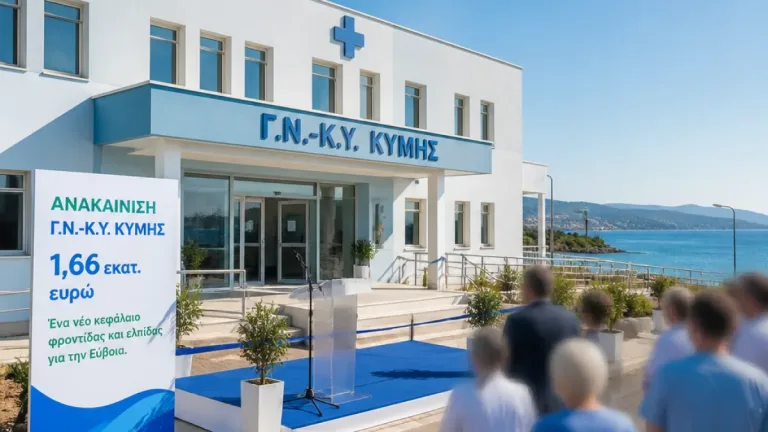Επίσκεψη υπουργού Υγείας στην Κύμη: ανακαίνιση 1,66 εκατ. ευρώ στο νοσοκομείο