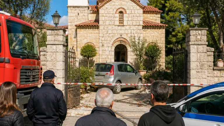 Γλυφάδα: Όχημα «μπήκε» στην αυλή ιστορικού ναού — ερευνώνται τα αίτια