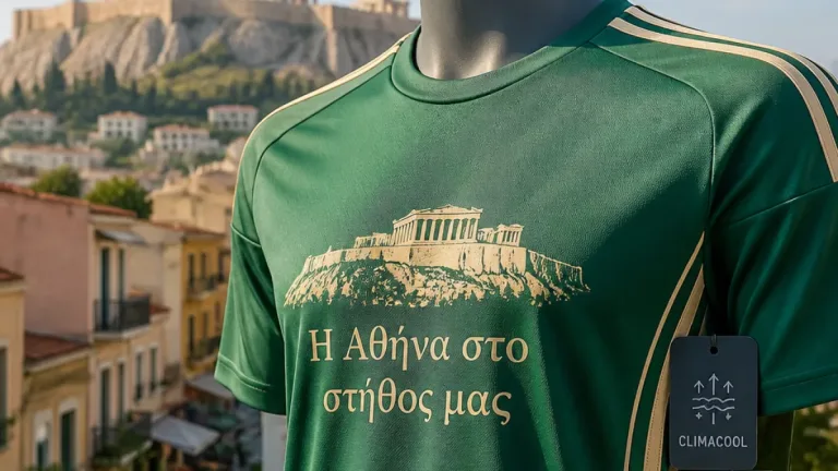 Η νέα φανέλα του Παναθηναϊκού συνδέει την ομάδα με την Αθήνα