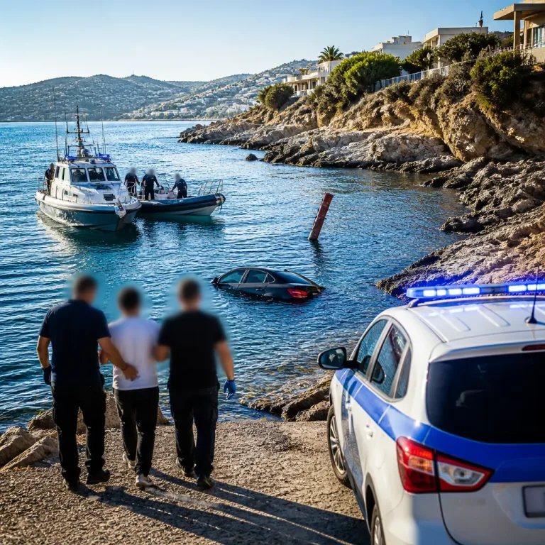 Εξιχνιάστηκε υπόθεση Ι.Χ. που βρέθηκε στη θάλασσα στο Λασίθι — οδηγός 16χρονος, τρεις συλλήψεις