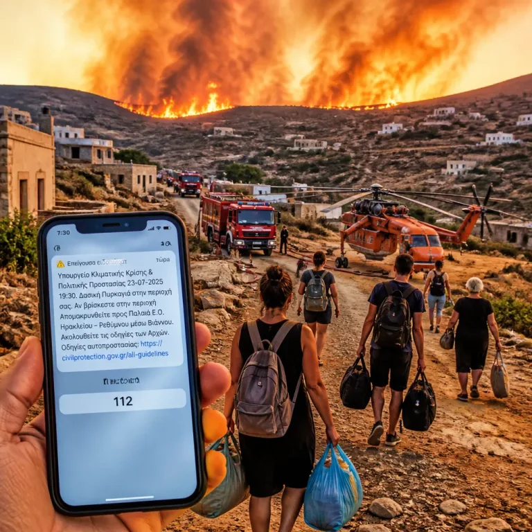 Σε ετοιμότητα και εκκενώσεις στο Λασίθι: μεγάλη πυρκαγιά απειλεί οικισμούς