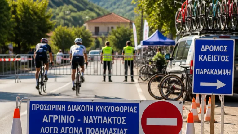 Κυκλοφοριακές ρυθμίσεις στο Θέρμο για τον 24ο Ποδηλατικό Γύρο και τον 12ο Αγώνα Δρόμου
